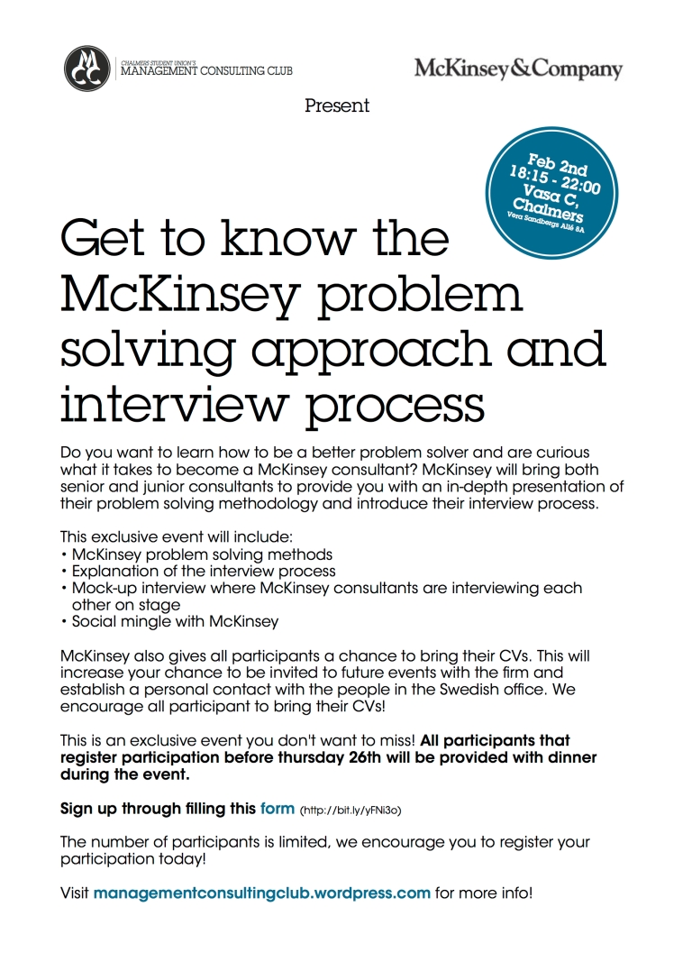 mckinsey problem solving interview